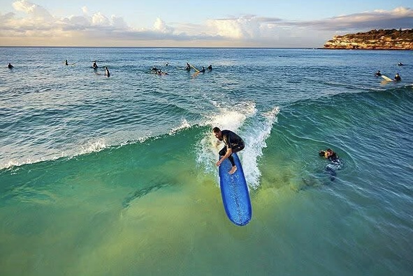 Longboard Surfing